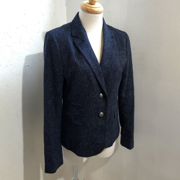 Banana Republic Jackets & Blazers - Banana Republic |  Dark Blue Speckled Blazer